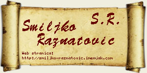 Smiljko Ražnatović vizit kartica